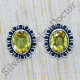 Citrine Gemstone 925 Sterling Silver Fine Jewelry Royal Stud Earring SJWES-188