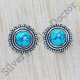 Exclusive 925 Sterling Silver Jewelry Turquoise Gemstone Royal Stud Earring SJWES-210