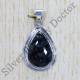 Black Rutile Gemstone Classic Look Jewelry 925 Sterling Silver Pendant SJWP-406