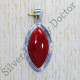 Beautiful 925 Sterling Silver Jewelry Coral Gemstone Fine Pendant SJWP-412