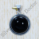 Black Onyx Gemstone Anniversary Gift Jewelry 925 Sterling Silver Pendant SJWP-432