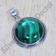 Beautiful Malachite Gemstone 925 Sterling Silver Stylish Jewelry Pendant SJWP-435