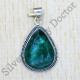 Emerald Gemstone 925 Sterling Silver Traditional Jewelry Fine Pendant SJWP-457