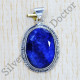 Authentic 925 Sterling Silver Traditional Jewelry Sapphire Gemstone Pendant SJWP-510