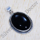 Beautiful Jewelry Black Onyx Gemstone Real 925 Sterling Silver Pendant SJWP-514