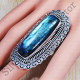 Classic Look Jewelry 925 Sterling Silver Labradorite Gemstone Finger Ring SJWR-846