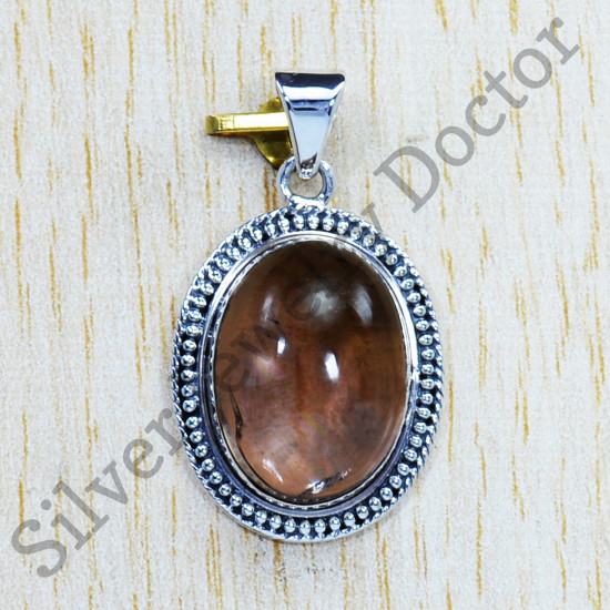 Ancient Look Jewelry Ametrine Gemstone 925 Sterling Silver Fancy Pendant SJWP-614