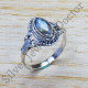 925 Sterling Silver Antique Look Jewelry Labradorite Gemstone Ring SJWR-891