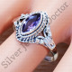 925 Sterling Silver Amethyst Gemstone Wholesale Price Jewelry Ring SJWR-985