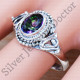 925 Sterling Silver Mystic Topaz Gemstone Classic Look Jewelry Ring SJWR-1035