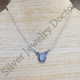 Ancient Look Jewelry Rainbow Moonstone 925 Sterling Silver Fine Necklace SJWN-109