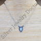Casual Wear 925 Sterling Silver Rainbow Moonstone Jewelry Royal Necklace SJWN-111