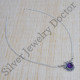 Amethyst Gemstone 925 Sterling Silver Antique Look Jewelry Fine Necklace SJWN-136