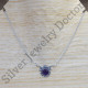 Amethyst Gemstone 925 Sterling Silver Antique Look Jewelry Fine Necklace SJWN-136