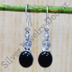 Black Onyx Gemstone 925 Real Sterling Silver Designer Jewelry Earrings SJWE-233