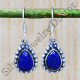 Beautiful Lapis Lazuli Gemstone Jewelry 925 Sterling Silver Earrings SJWE-238