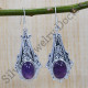 Amethyst Gemstone 925 Sterling Silver Amazing Look Jewelry Earrings SJWE-281