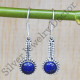 Ancient Look Lapis Lazuli Gemstone Jewelry 925 Sterling Silver Earrings SJWE-292