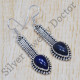 925 Sterling Silver Handmade Jewelry Lapis Lazuli Gemstone Earrings SJWE-293
