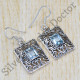 Exclusive 925 Sterling Silver Jewelry Blue Topaz Gemstone Royal Earrings SJWE-339