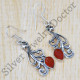 Carnelian Gemstone 925 Real Sterling Silver Latest Wedding Jewelry Earrings SJWE-358