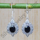 Jaipur Designer 925 Sterling Silver Black Onyx Gemstone Jewelry Earrings SJWE-386