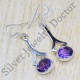 Anniversary Gift Amethyst Gemstone Jewelry 925 Sterling Silver Earrings SJWE-412