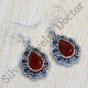 Casual Wear Jewelry Carnelian Gemstone Pure 925 Sterling Silver Earrings SJWE-419