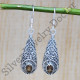 Beautiful 925 Sterling Silver Smoky Quartz Gemstone Jewelry Fine Earrings SJWE-439