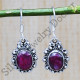 Beautiful Ruby Gemstone Jewelry 925 Sterling Silver Earrings SJWE-453