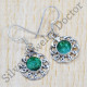 Emerald Gemstone Latest Fashion Jewelry 925 Sterling Silver Earrings SJWE-456