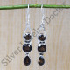 Ancient Look Smoky Quartz Gemstone Jewelry 925 Sterling Silver Earrings SJWE-503