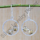 Authentic 925 Sterling Silver Handmade Jewelry Citrine Gemstone Earrings SJWE-504