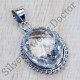 Crystal Gemstone Handmade 925 Real Sterling Silver Jewelry Pendant SJWP-654