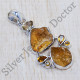Citrine And Rough Citrine Gemstone Beautiful 925 Sterling Silver Jewelry Pendant SJWP-692
