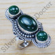 925 Sterling Silver Classic Look Jewelry Malachite Gemstone Fine Ring SJWR-1285