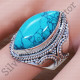 Turquoise Gemstone 925 Sterling Silver Beautiful Jewelry Ring SJWR-1368