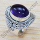 925 Sterling Silver Amethyst Gemstone Factory Direct Jewelry Ring SJWR-1386
