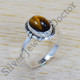 925 Sterling Silver Factory Direct Jewelry Tiger Eye Gemstone Ring SJWR-1457