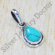 Authentic 925 Sterling Silver New Jewelry Turquoise Gemstone Pendant SJWP-725