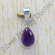 Authentic 925 Sterling Silver Amethyst Gemstone Jewelry Pendant SJWP-734