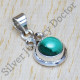 Antique Look Jewelry Malachite Gemstone 925 Sterling Silver Pendant SJWP-739