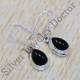 925 Sterling Silver Black Onyx Gemstone Woman's Jewelry Earrings SJWE-529