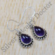 925 Sterling Silver Designer Jewelry Amethyst Gemstone Earrings SJWE-534