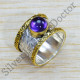 Amethyst Gemstone Handmade 925 Sterling Silver Jewelry Finger Ring SJWR-1481