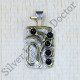 Black Onyx Gemstone 925 Sterling Silver And Brass Jewelry Pendant SJWP-803