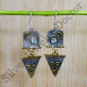 Blue Topaz Gemstone Pure 925 Sterling Silver And Brass Jewelry Earring SJWE-570