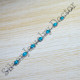 Casual Wear Jewelry 925 Sterling Silver Turquoise Gemstone Bracelet SJWBR-426