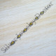 925 Real Sterling Silver Citrine Gemstone Anniversary Gift Jewelry Bracelet SJWBR-449