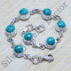 turquoise gemstone wholesale jewelry 925 sterling silver fine bracelet SJWBR-11